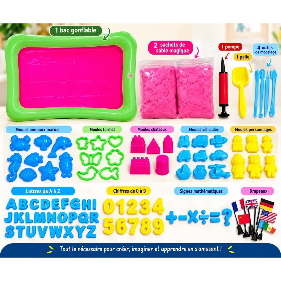 KIT DE SABLE MAGIQUE MULTIFONCTIONS